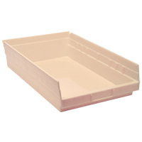 Bac pour &eacute;tag&egrave;re &eacute;conomique, 11-1/8" la, 4" h x 17-7/8" p, Ivoire Pronet Distribution