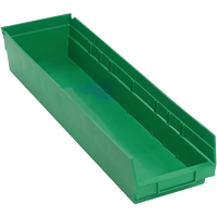 Bacs pour tablette, 6-5/8" la x 4" H x 23-5/8" p, Vert, Capacit&eacute; 50 lb Pronet Distribution