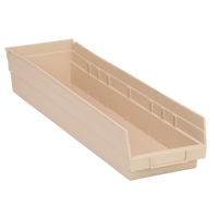 Bac pour &eacute;tag&egrave;re &eacute;conomique, 6-5/8" la, 4" h x 23-5/8" p, Ivoire Pronet Distribution