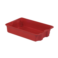 Stack-N-Nest&reg; Plexton Containers, 14.8" W x 24.3" D x 5.1" H, Red Pronet Distribution