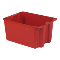 Stack-N-Nest&reg; Plexton Containers, 19.9" W x 27.5" D x 14" H, Red Pronet Distribution