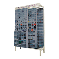 Syst&egrave;me de stockage &agrave; glissi&egrave;re &agrave; bacs basculants autonome, 48" la x 18" p x 77" h, 112 tiroirs Pronet Distribution
