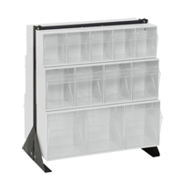Support pour bacs basculants, 23-5/8" la x 16" p x 28" h, 24 tiroirs Pronet Distribution