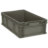 Contenant pliable et empilable, 15" la x 24" p x 7,5" h, Gris Pronet Distribution