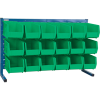 Rayonnage &agrave; persienne avec bacs, 18 bacs, 36" la x 8-1/4" p x 22" h Pronet Distribution