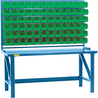 Rayonnage &agrave; persienne avec bacs, 36 bacs, 72" la x 15" p x 40" h Pronet Distribution