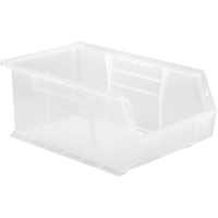 Bac transparent ultra empilable & suspendable, 8-1/4" la, 6" h x 13-5/8" p, Transparent Pronet Distribution