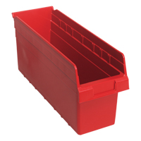 Bacs pour &eacute;tag&egrave;re Store-Max, 6-5/8" la x 8" H x 17-7/8" p, Rouge, Capacit&eacute; 56 lb Pronet Distribution