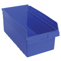 Bacs pour &eacute;tag&egrave;re Store-Max, 11-1/8" la x 8" H x 17-7/8" p, Bleu, Capacit&eacute; 56 lb Pronet Distribution