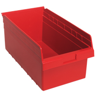 Bacs pour &eacute;tag&egrave;re Store-Max, 11-1/8" la x 8" H x 17-7/8" p, Rouge, Capacit&eacute; 56 lb Pronet Distribution