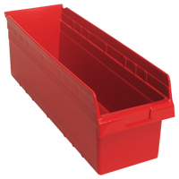 Bacs pour &eacute;tag&egrave;re Store-Max, 8-3/8" la x 8" H x 23-5/8" p, Rouge, Capacit&eacute; 68 lb Pronet Distribution