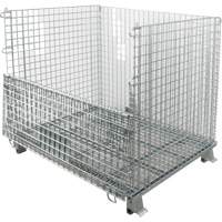 Conteneur repliable en m&eacute;tal grillag&eacute;, 40" la x 48" p x 42" h, Capacit&eacute; de 4000 lb Pronet Distribution