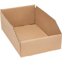 Boîtes profondes en carton ondul&eacute;, 7-5/8" la x 11-5/16" p x 4-1/2" h, Beige Pronet Distribution