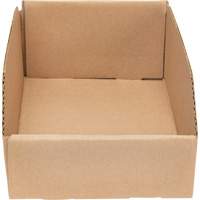 Boîtes profondes en carton ondul&eacute;, 7-5/8" la x 11-5/16" p x 4-1/2" h, Beige Pronet Distribution