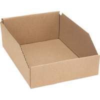 Boîtes profondes en carton ondul&eacute;, 8-3/4" la x 11-1/4" p x 4-1/2" h, Beige Pronet Distribution
