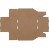 Boîtes profondes en carton ondul&eacute;, 8-3/4" la x 11-1/4" p x 4-1/2" h, Beige Pronet Distribution