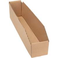 Boîtes profondes en carton ondul&eacute;, 1-7/8" la x 17-1/8" p x 4-1/2" h, Beige Pronet Distribution