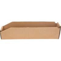 Boîtes profondes en carton ondul&eacute;, 1-7/8" la x 17-1/8" p x 4-1/2" h, Beige Pronet Distribution
