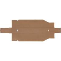 Boîtes profondes en carton ondul&eacute;, 1-7/8" la x 17-1/8" p x 4-1/2" h, Beige Pronet Distribution