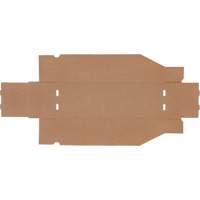 Boîtes profondes en carton ondul&eacute;, 5-3/4" la x 17-1/4" p x 4-1/2" h, Beige Pronet Distribution