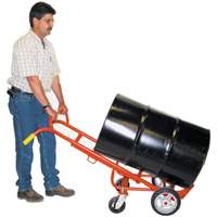 Diable &agrave; Barils Ergonomique A/Roulettes Pivotantes, Fabriqu&eacute; en Acier, 55 - 85 gal. US (45 - 70 gal. imp.) Pronet Distribution