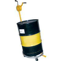 Chariots &agrave; inclinaison pour baril, Acier, Capacit&eacute;e 900 lb, Diam&egrave;tre 23-1/2", Roue en Caoutchouc rigide Pronet Distribution