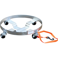 Chariots &agrave; &eacute;tages multiples pour baril, Acier, Capacit&eacute;e 900 lb, Diam&egrave;tre 23-1/2", Roue en Caoutchouc Pronet Distribution