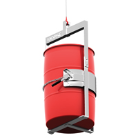 Stainless Steel Below-Hook Drum Lifter, 30 - 55 US Gal. (25 - 45 Imperial Gal.), 1000 lbs./454 kg Cap. Pronet Distribution