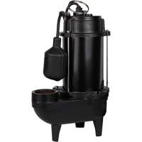 Cast Iron Effluent Pump, 4800 GPH, 120 V, 7.8 A, 1/2 HP Pronet Distribution