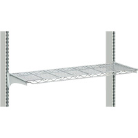 Postes de travail modulaires ergonomiques - Tablettes en fil m&eacute;tallique Pronet Distribution