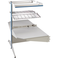 Postes de travail modulaires ergonomiques - Exemples de configurations - A-DC Ajouts de coin &agrave; deux c&ocirc;t&eacute;s, 36" la x 56" p x 84" h, Ajout de coin &agrave; deux c&ocirc;t&eacute;s Pronet Distribution