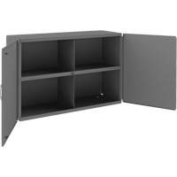 Wall-Mountable Cabinet, 24" H x 33-13/16" W x 12-3/8" D, 1 Shelves, Steel, Grey Pronet Distribution