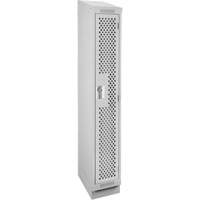 Casiers Clean Line, 12" x 18" x 82", Acier, Gris, Rivet (assembl&eacute;), Perfor&eacute; Pronet Distribution