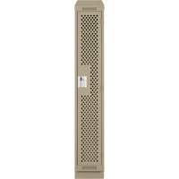 Casiers Clean Line, 12" x 18" x 82", Acier, Beige, Rivet (assembl&eacute;), Perfor&eacute; Pronet Distribution