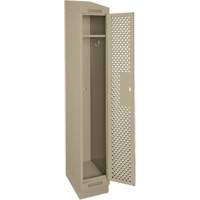 Casiers Clean Line, 12" x 18" x 82", Acier, Beige, Rivet (assembl&eacute;), Perfor&eacute; Pronet Distribution