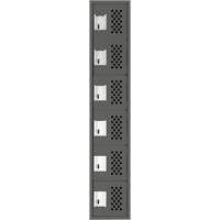 Petit casier perfor&eacute; Clean-Line, 6 niveaux, 15" x 72" x 12", Acier Pronet Distribution