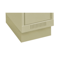 Clean Line Economy Lockers Recessed Base, 1 Banks, 4" H x 12" W x 18" D, Beige, Steel Pronet Distribution