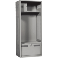 Casier pour &eacute;quipement, Acier, 24" la x 24" p x 72" h, Gris Pronet Distribution