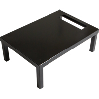 Base autoportante pour casiers robustes enti&egrave;rement soud&eacute;e Concorde, 1 Blocs, 6" lo x 12" la x 18" p, Noir, Acier Pronet Distribution