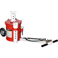 Cric pneumatique portable, Capacit&eacute; de 10 tonne(s), 17-3/4" - 49-3/8" h Pronet Distribution