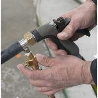 Heater Core Backflush Tool with Air Pronet Distribution