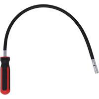 Tournevis flexible extra-long avec adaptateur carr&eacute; 1/4" x hexagonal 1/4" Pronet Distribution