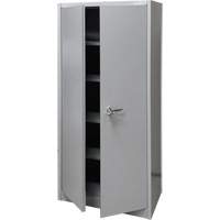 Storage Cabinet, Steel, 4 Shelves, 66" H x 30" W x 15" D, Grey Pronet Distribution