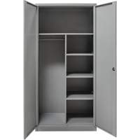 Combination Storage Cabinet, 36" W x 18" D x 72" H, Grey Pronet Distribution