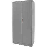 Hi-Boy Storage Cabinet, Steel, 4 Shelves, 72" H x 36" W x 18" D, Grey Pronet Distribution