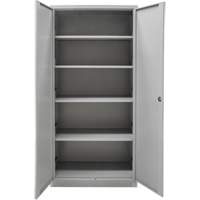 Hi-Boy Storage Cabinet, Steel, 4 Shelves, 72" H x 36" W x 18" D, Grey Pronet Distribution