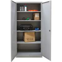 Hi-Boy Storage Cabinet, Steel, 4 Shelves, 72" H x 36" W x 18" D, Grey Pronet Distribution