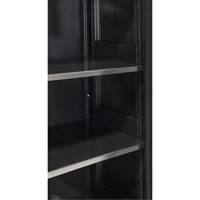 Hi-Boy Storage Cabinet, Steel, 4 Shelves, 72" H x 36" W x 18" D, Black Pronet Distribution