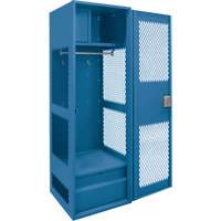 Casier pour &eacute;quipement avec porte, Acier, 24" la x 18" p x 72" h, Bleu fonc&eacute; Pronet Distribution