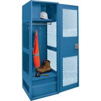 Casier pour &eacute;quipement avec porte, Acier, 24" la x 18" p x 72" h, Bleu fonc&eacute; Pronet Distribution